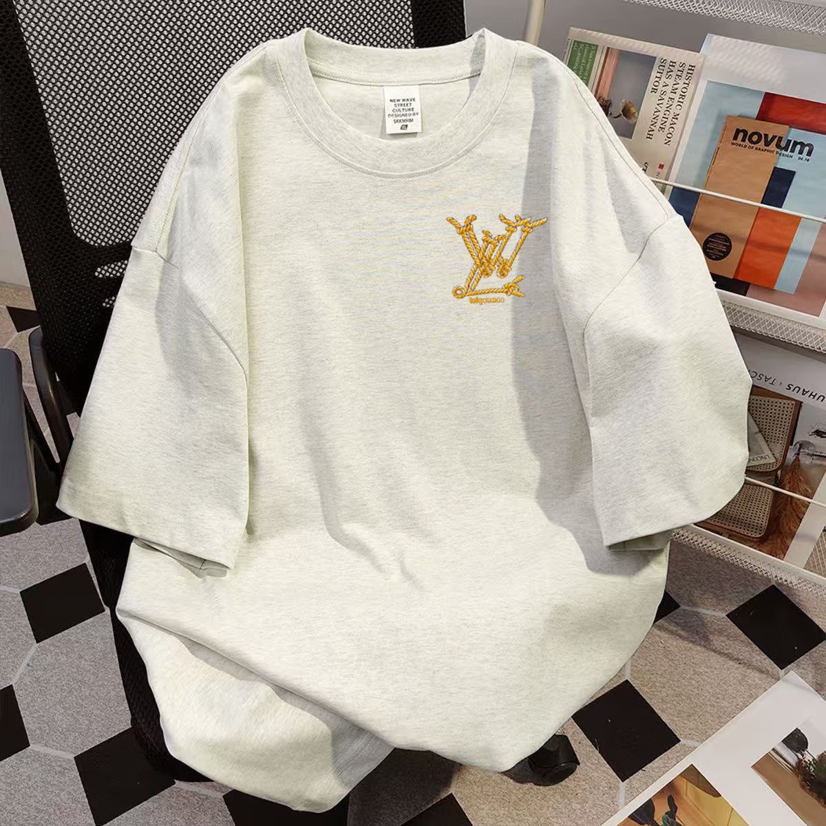 Louis Vuitton LV Monogram Embroidered T-Shirt [2 styles]