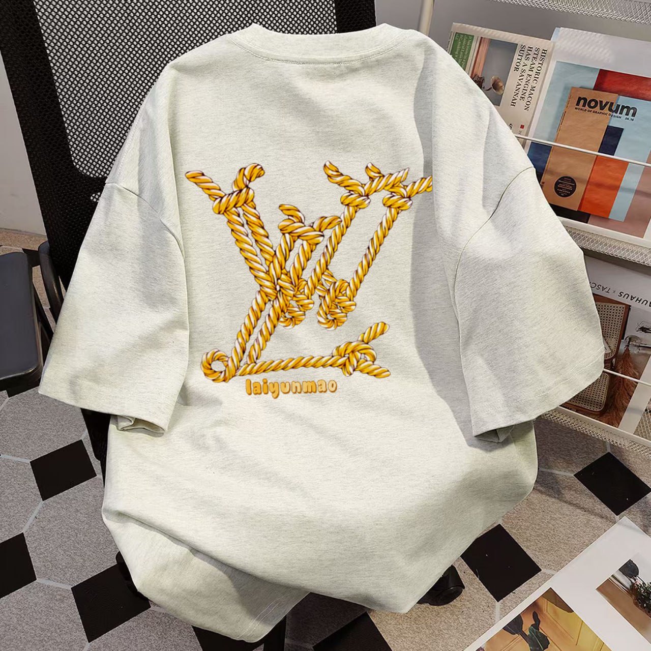 Louis Vuitton LV Monogram Embroidered T-Shirt [2 styles]