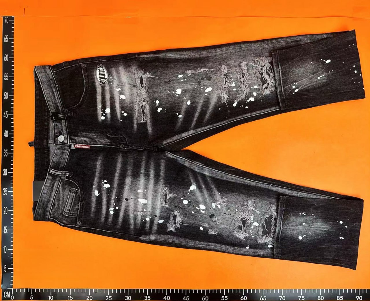 DSQUARED2 Paint Splatter Distressed Jeans