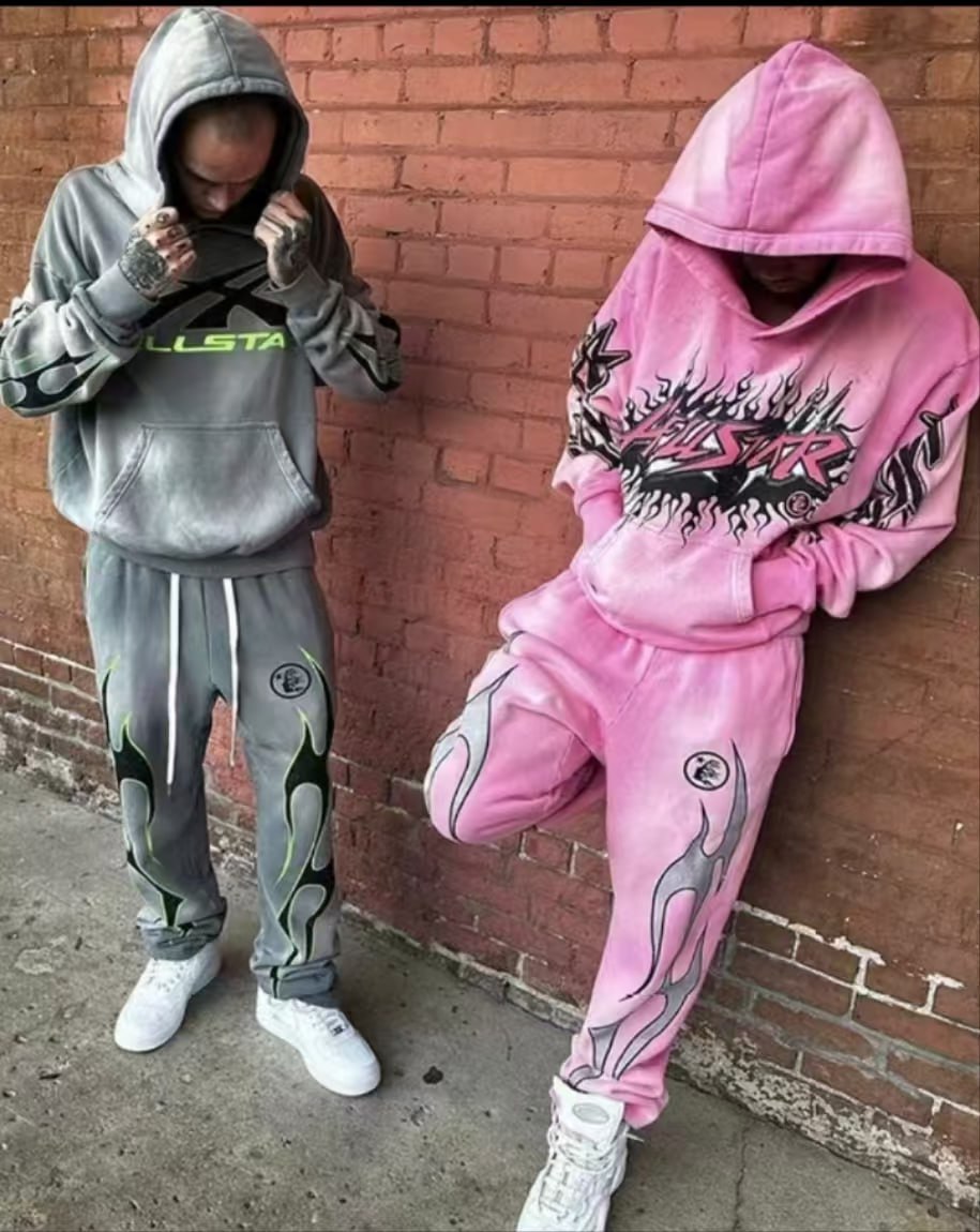 Hellstar Flame Hoodie & Pants Sets [26 styles]