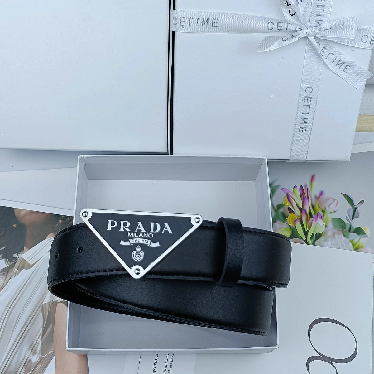 Prada Triangle Logo Belt [6 styles]