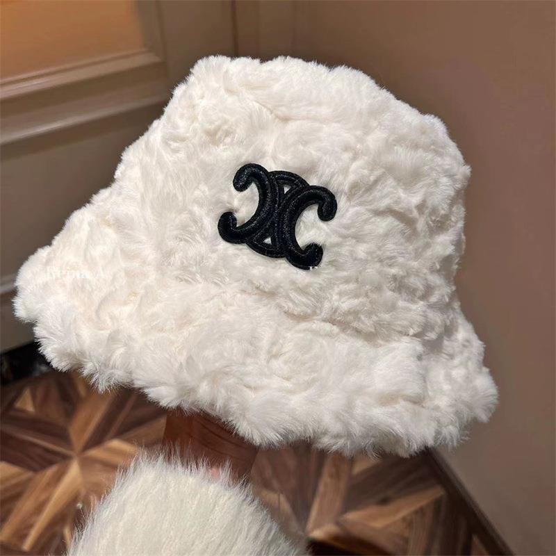 Chanel CC Logo Faux Fur Bucket Hat [2 styles]