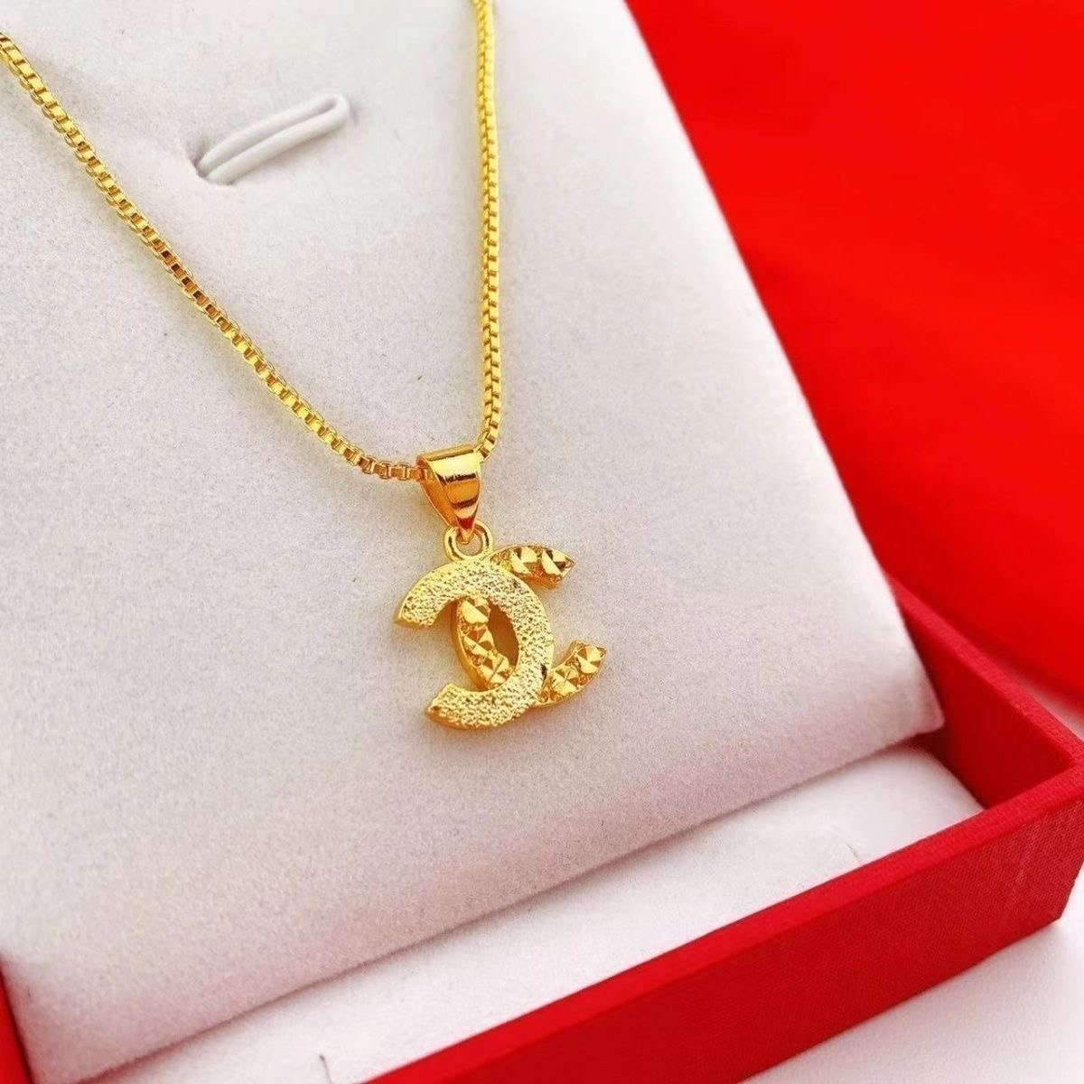 Chanel CC Logo Pendant Necklace
