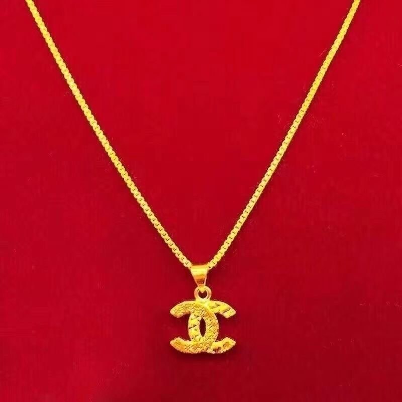 Chanel CC Logo Pendant Necklace