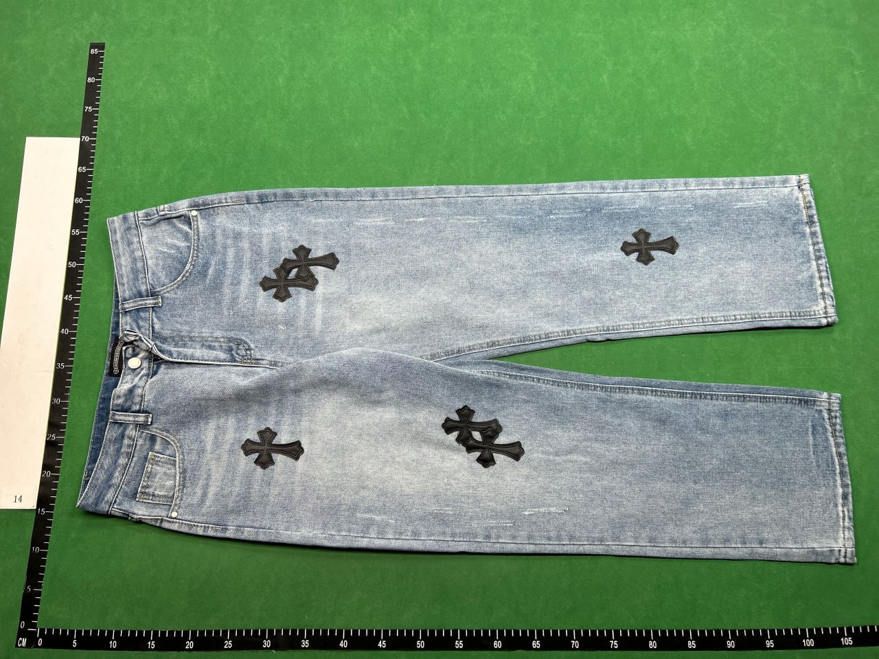 Chrome Hearts Cross Patch Jeans