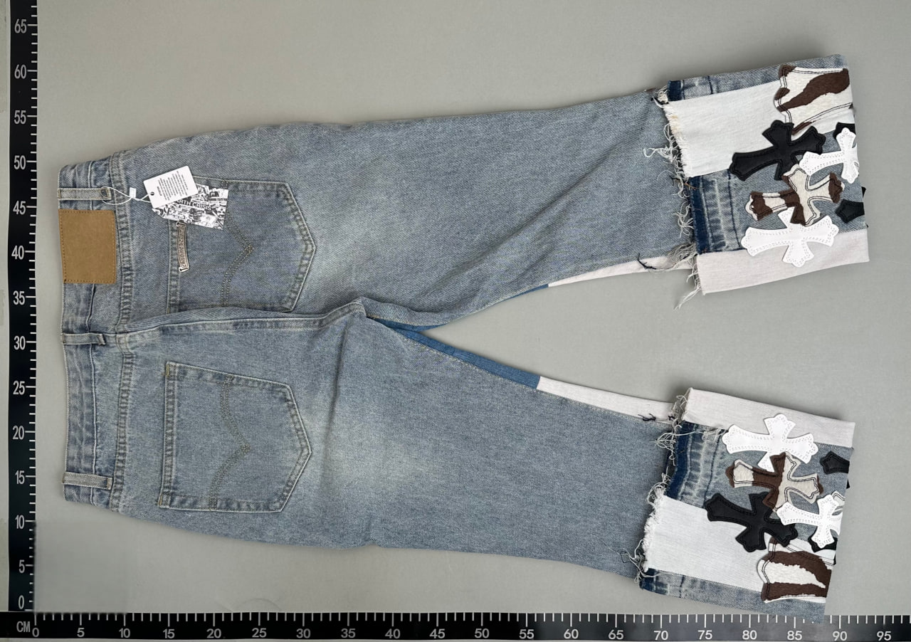 Chrome Hearts Cross Patch Denim Jeans [23 styles]