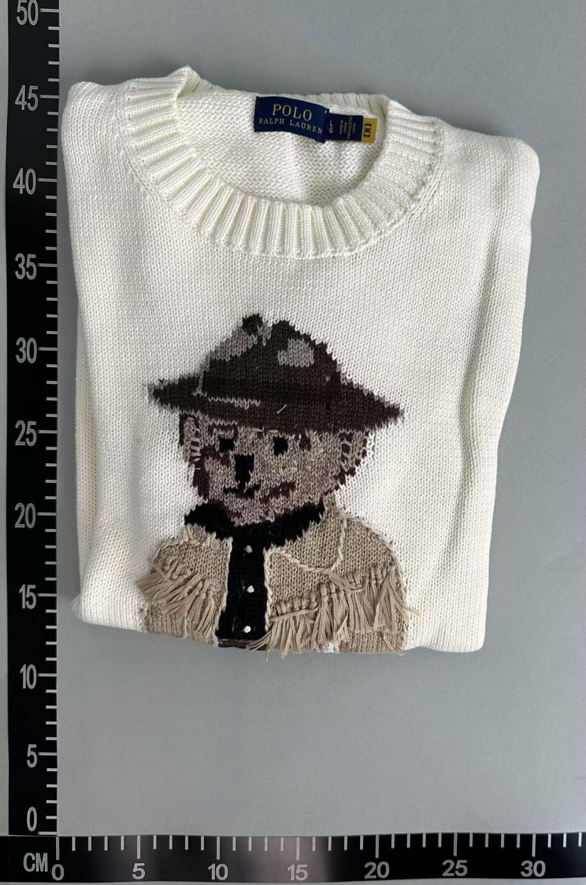 Polo Ralph Lauren Cowboy Bear Knit Sweater